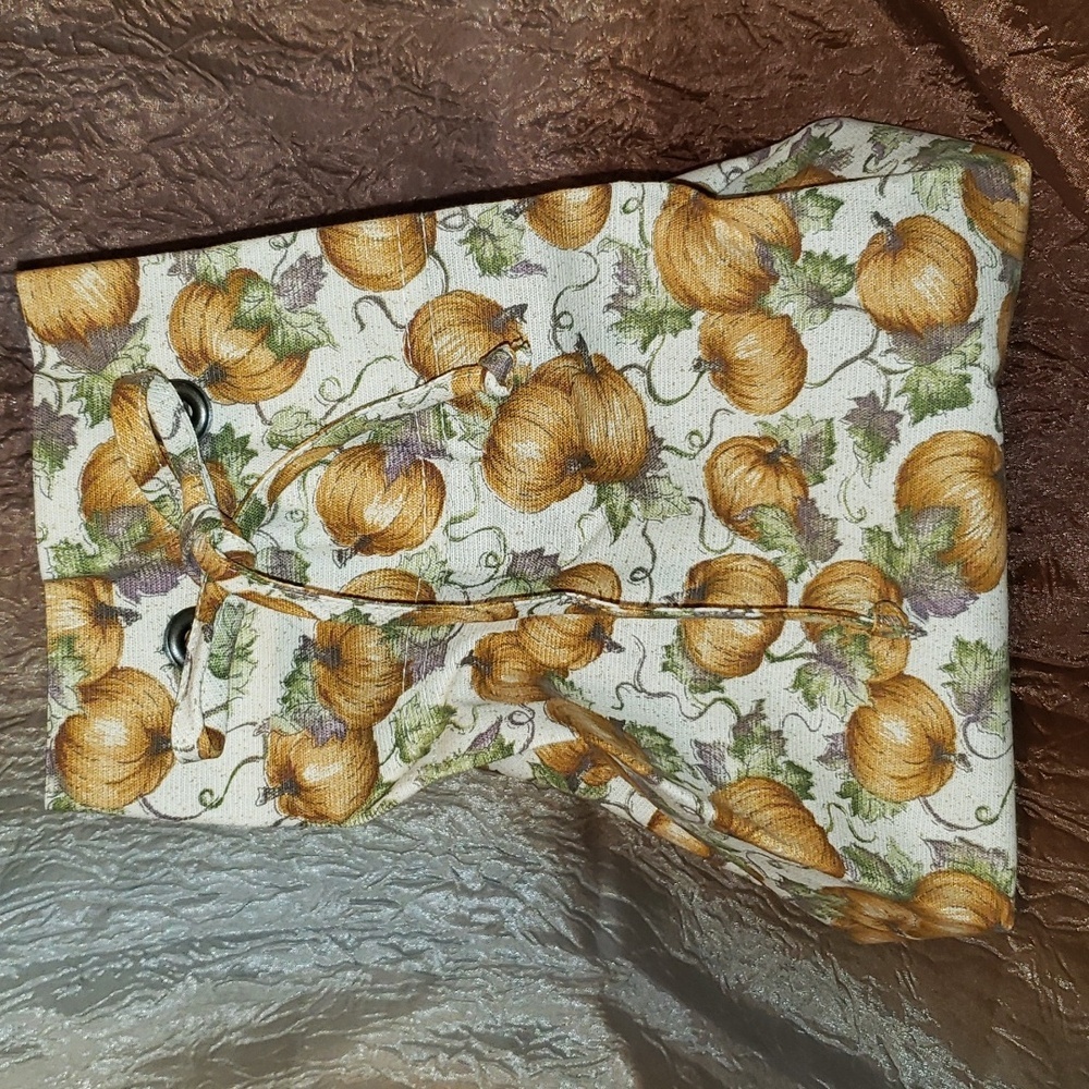 LONGABERGER BASKET AUTUMN TOTE LINER PUMPKIN PATCH 2003